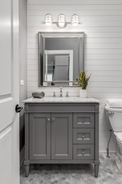 Bathroom Cabinet Installation